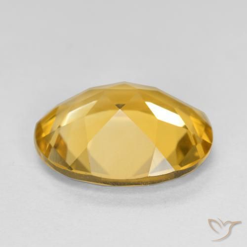 Citrine Doré foncé naturelle ovale, 3.59 ct, VVS-VS
