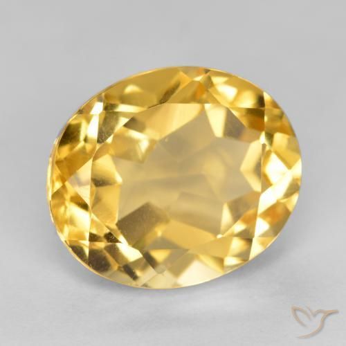 Citrine Or naturelle ovale, 5.22 ct, VVS-VS