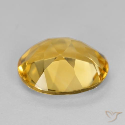 Citrine Doré moyen naturelle ovale, 4.10 ct, VVS-VS