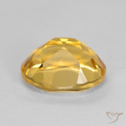 Citrine Doré profond naturelle ovale, 3.72 ct, VVS-VS