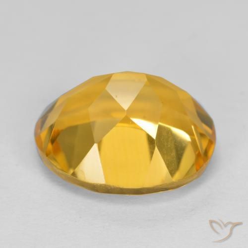 Citrine Doré profond naturelle ovale, 4.67 ct, VVS-VS