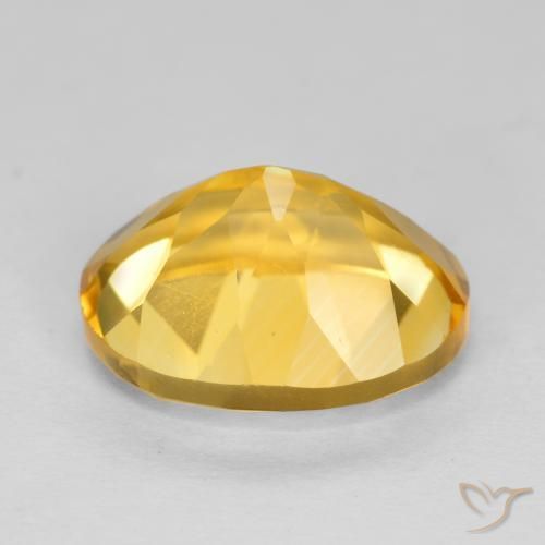 Citrine Doré profond naturelle ovale, 3.67 ct, VVS-VS