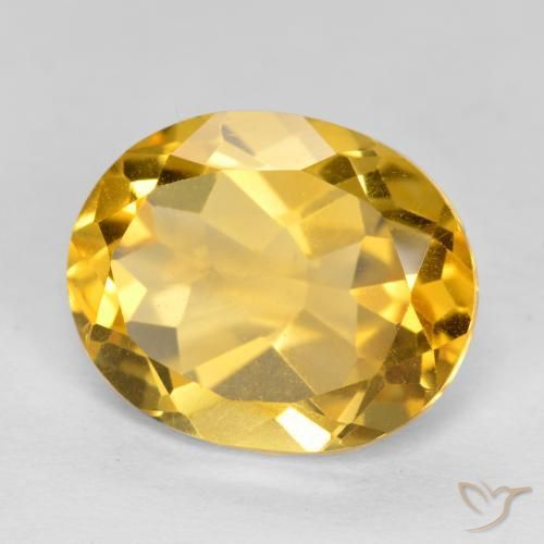 Citrine Doré naturelle ovale, 4.77 ct, VVS-VS