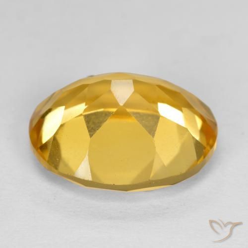 Citrine Doré naturelle ovale, 4.77 ct, VVS-VS