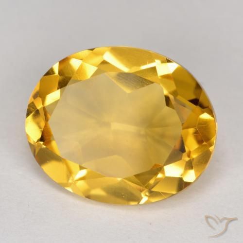 Citrine Doré naturelle ovale, 4.01 ct, VS