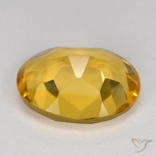 Citrine Doré naturelle ovale, 4.01 ct, VS