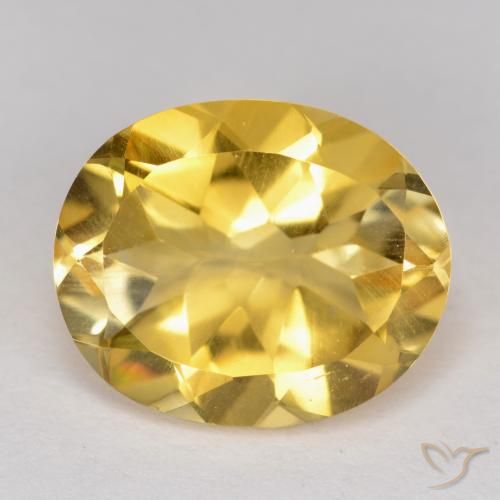 Citrine Doré moyen naturelle ovale, 4.28 ct, VS
