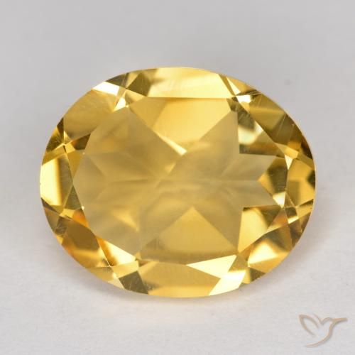 4.08ct Naturel Orange Doré Citrine, ovale, VS