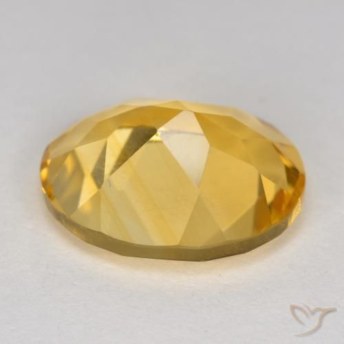 Citrine Orange Doré naturelle ovale, 4.08 ct, VS