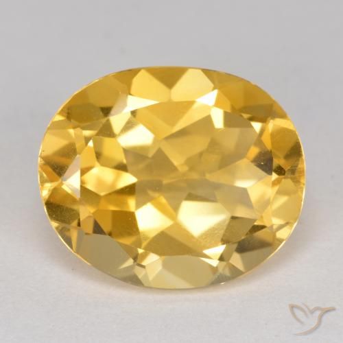 4.13ct Naturel Orange Doré Citrine, ovale, VS