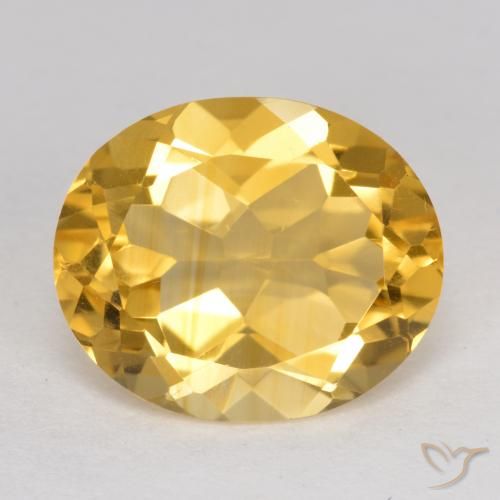 4.14ct Naturel Orange Doré Citrine, ovale, VS
