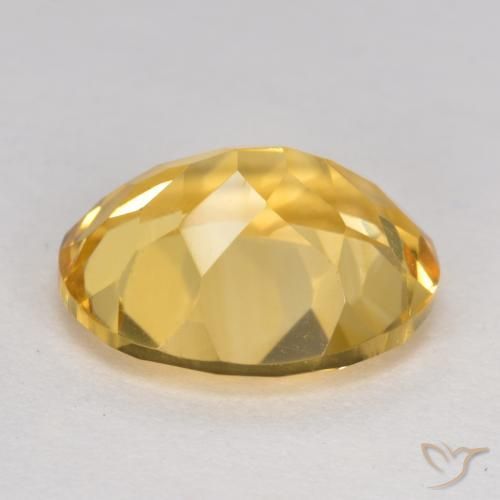 Citrine Orange Doré naturelle ovale, 4.14 ct, VS