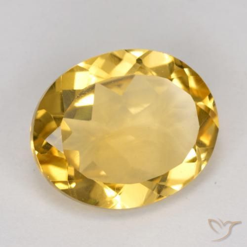 Citrine Orange Doré naturelle ovale, 3.90 ct, VVS-VS