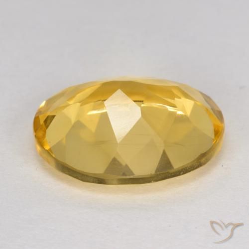 Citrine Orange Doré naturelle ovale, 3.90 ct, VVS-VS