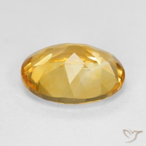 Citrine Orange Doré naturelle ovale, 3.85 ct, VS