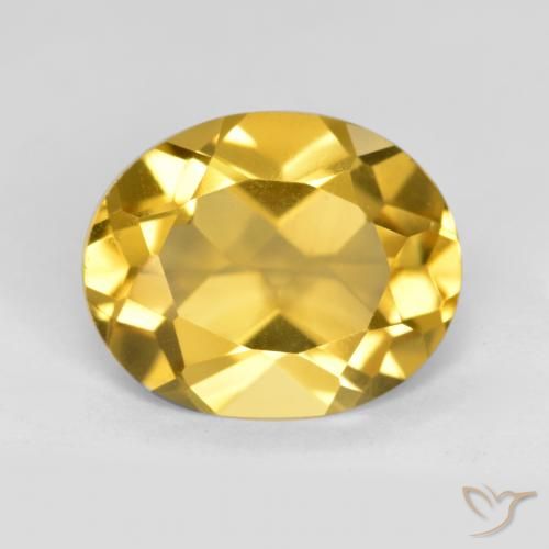 3.67ct Naturel Orange Doré Citrine, ovale, VS