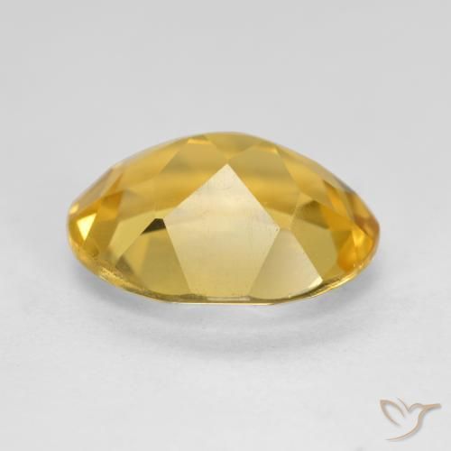 Citrine Orange Doré naturelle ovale, 3.67 ct, VS