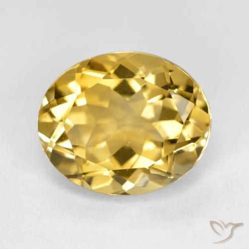 4.51ct Naturel Doré moyen Citrine, ovale, VS