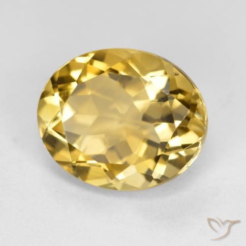 Citrine Doré moyen naturelle ovale, 4.51 ct, VS