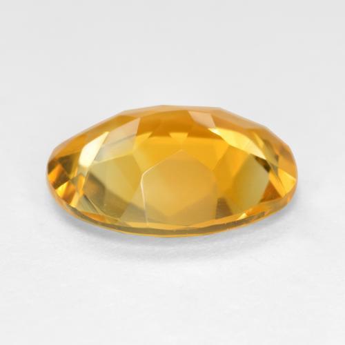 Citrine doré naturelle coupe ovale, 3,18 ct, VVS-VS
