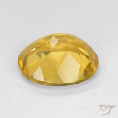 Citrine Orange Doré naturelle ovale, 4.32 ct, VVS-VS