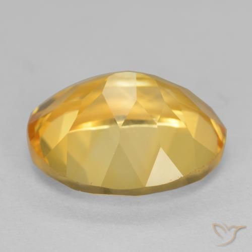 Citrine Orange Doré naturelle ovale, 4.46 ct, VS