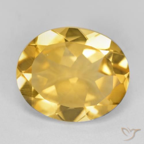 4.03ct Naturel Or moyen Citrine, ovale, VS