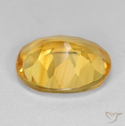 Citrine Or naturelle ovale, 3.81 ct, VS