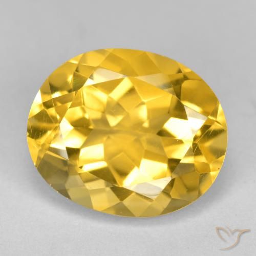 4.40ct Naturel Doré Citrine, ovale, VS
