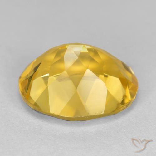Citrine Doré naturelle ovale, 4.40 ct, VS