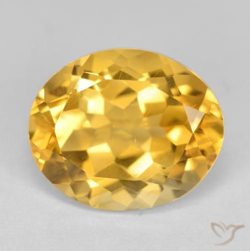 4.53ct Naturel Doré vif Citrine, ovale, VS