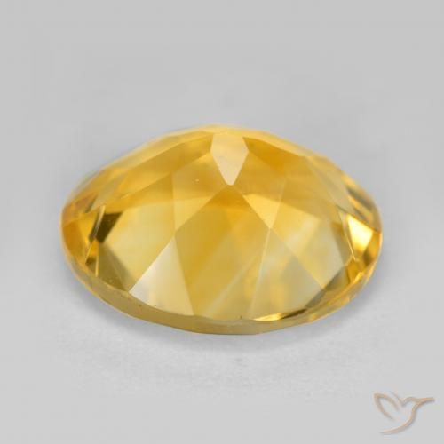 Citrine Orange Doré naturelle ovale, 4.22 ct, VS
