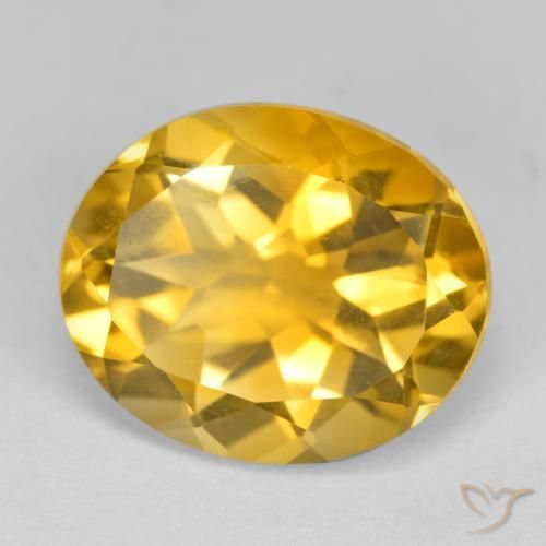 4.35ct Naturel Doré vif Citrine, ovale, VS