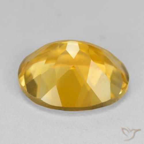 Citrine Doré vif naturelle ovale, 4.35 ct, VS