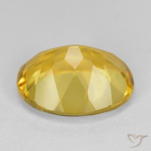 Citrine Orange Doré naturelle ovale, 4.07 ct, VS