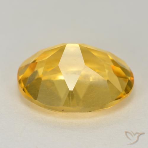 Citrine Orange Doré naturelle ovale, 4.06 ct, VS