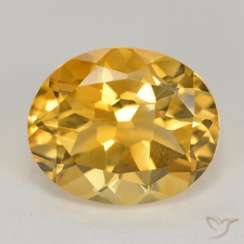 4.73ct Naturel Doré moyen Citrine, ovale, VS