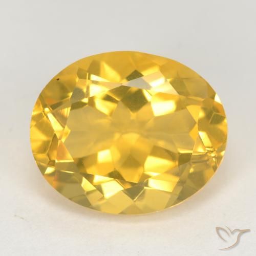 4.29ct Naturel Doré Citrine, ovale, VS