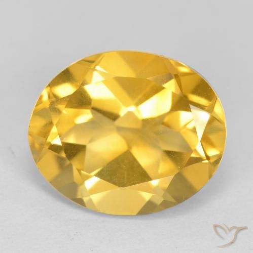 4.32ct Naturel Or moyen Citrine, ovale, VS