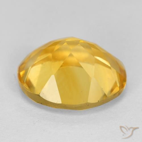 Citrine Or moyen naturelle ovale, 4.32 ct, VS