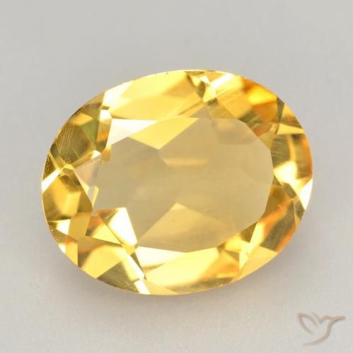 Citrine Orange Doré naturelle ovale, 2.71 ct, VVS-VS