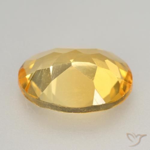Citrine Orange Doré naturelle ovale, 2.71 ct, VVS-VS