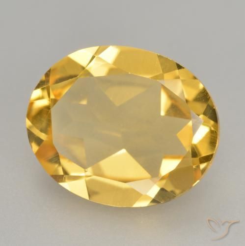 Citrine Orange Doré naturelle ovale, 2.83 ct, VVS-VS