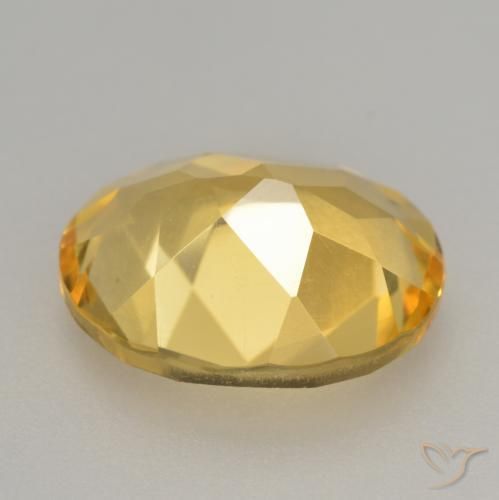 Citrine Orange Doré naturelle ovale, 2.83 ct, VVS-VS