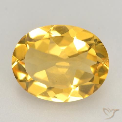 2.86ct Naturel Orange Doré Citrine, ovale, VVS-VS