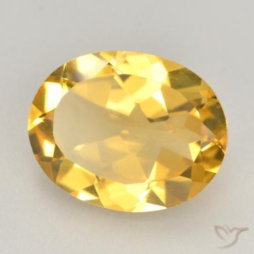 Citrine Orange Doré naturelle ovale, 2.86 ct, VVS-VS
