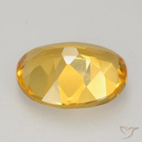 Citrine Orange Doré naturelle ovale, 2.86 ct, VVS-VS
