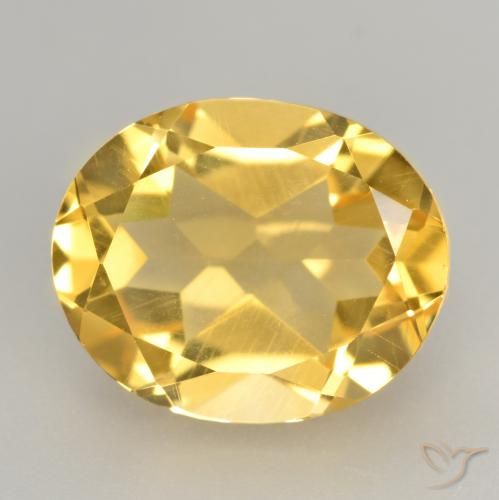3.40ct Naturel Or moyen Citrine, ovale, VVS-VS