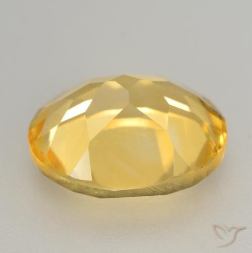 Citrine Or moyen naturelle ovale, 3.40 ct, VVS-VS