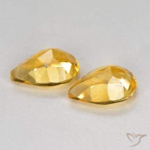 Shop natural 1.30ct Orange doré profond Citrine gems, En forme de poire, from Brésil at GemSelect. In stock, global shipping!
